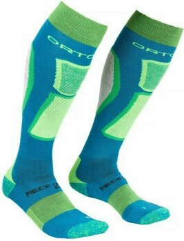 Ski Socks Ortovox Ski Rock'N'Wool M Blue Sea Ski Socks - 1