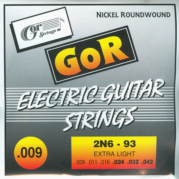 Struny do gitary elektrycznej Gorstrings 2N6-93