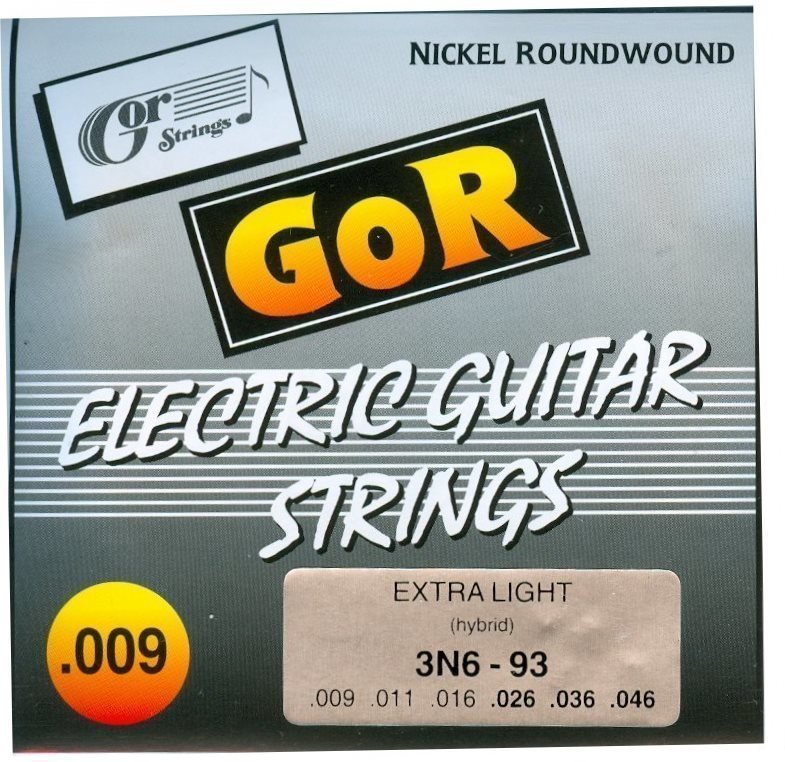 Cuerdas para guitarra eléctrica Gorstrings 3N6-93