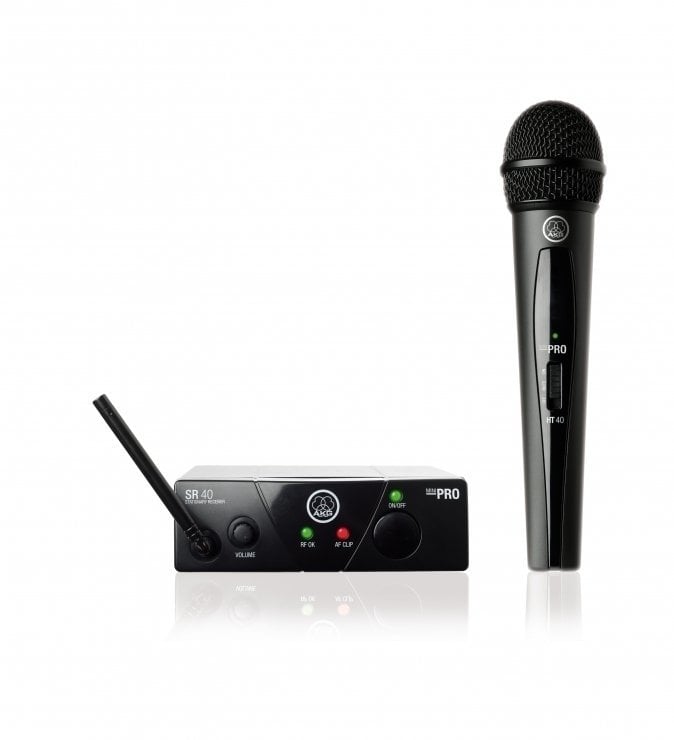 Set Microfoni Palmari Wireless AKG WMS40 MINI Vocal ISM2: 864.375MHz