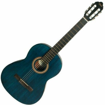 Klasszikus gitár Valencia VC204 4/4 Transparent Blue - 1
