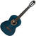 Guitarra clásica Valencia VC204 4/4 Transparent Blue