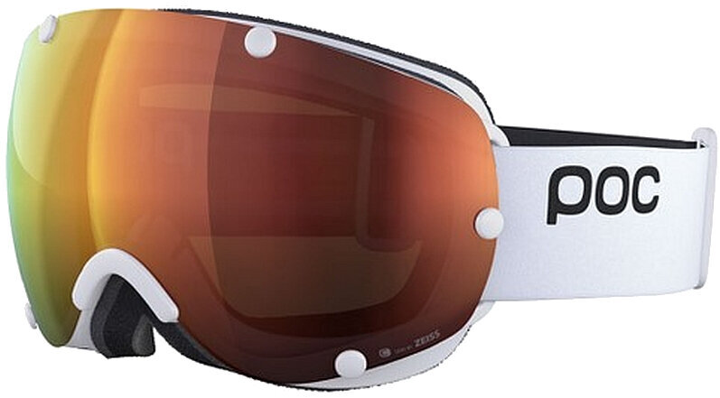 Ski Brillen POC Lobes Clarity Hydrogen White/Spektris Orange Ski Brillen