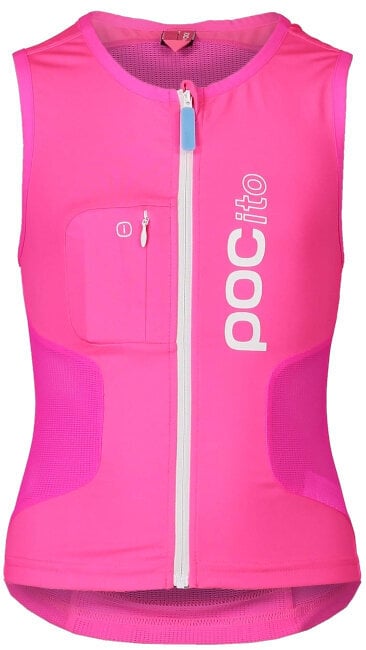 Inline- en fietsbeschermers POC POCito VPD Air Vest Fluorescent Pink S Vest