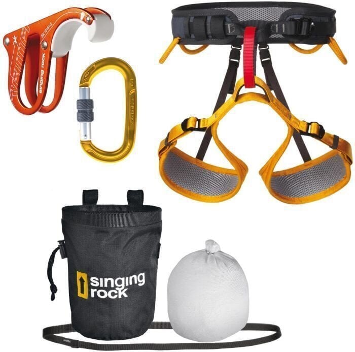 Climbing Harness Singing Rock Packet Gym XS-M Black/Orange Climbing Harness