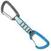 Climbing Carabiner Singing Rock Colt Quickdraw Grey-Blue Solid Straight/Wire Bent Gate