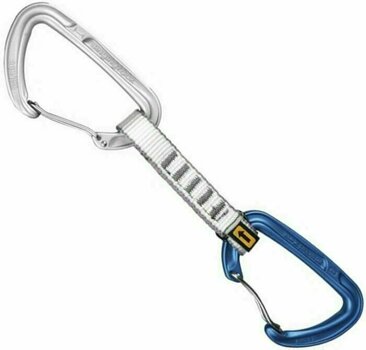 Climbing Carabiner Singing Rock Colt 16 Quickdraw Silver/Blue Wire Straight/Wire Bent Gate - 1
