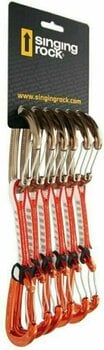 Mousqueton escalade Singing Rock Vision Wire Dégainer rapidement Brown/Red Wire Straight/Wire Bent Gate - 1