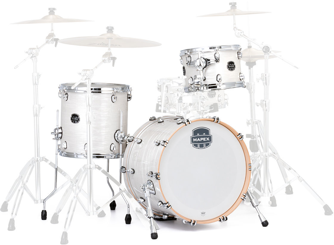 Set akustičnih bubnjeva Mapex SVTE401X Saturn V Tour White Marine