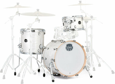 Set akustičnih bubnjeva Mapex SVTE401X Saturn V Tour White Marine - 1