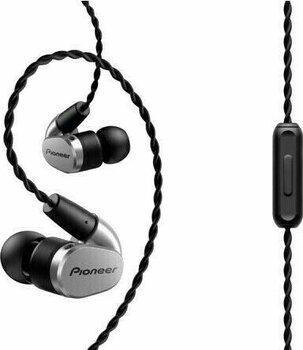 En la oreja los auriculares Pioneer SE-CH5T Negro-Silver - 1