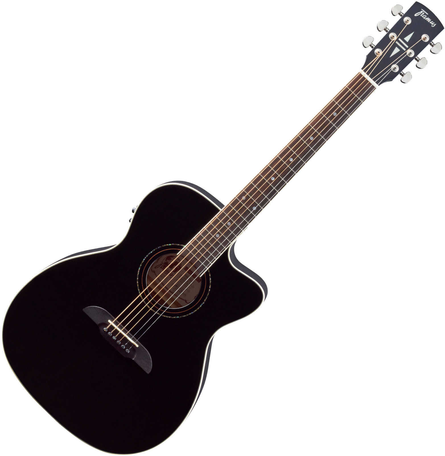 Guitarra electroacustica Framus FF 14 S BK CE Black High Polish