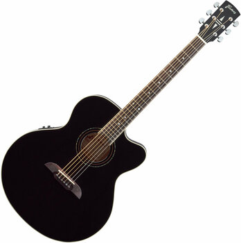 Jumbo elektro-akoestische gitaar Framus FJ 14 S CE Black High Polish - 1