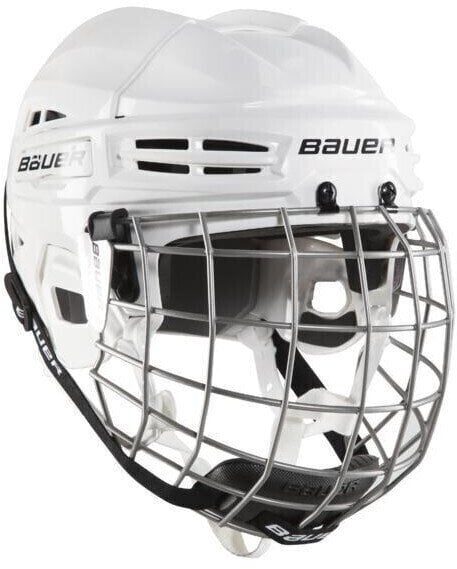 Photos - Ice Hockey Equipment BAUER IMS 5.0 Combo SR White L Hockey Helmet 1045682-WHT-L 