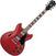 Halbresonanz-Gitarre Ibanez AS73-TCD Transparent Cherry Red