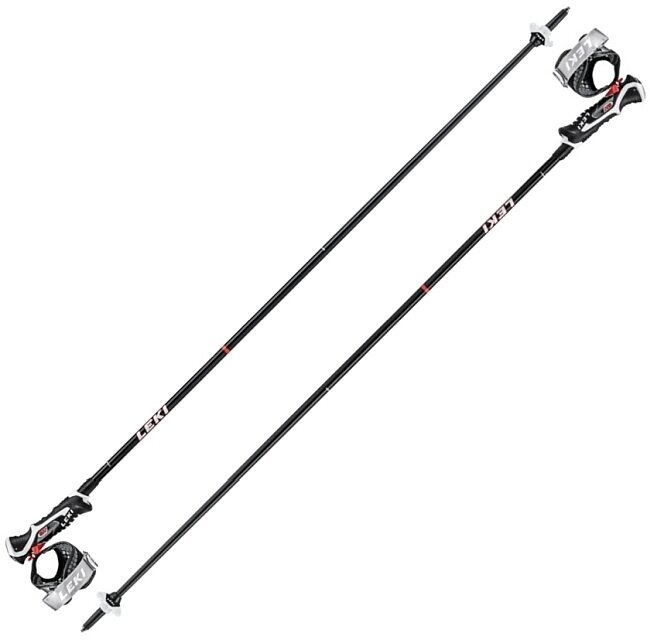 Skijaški štapovi Leki Carbon 14 3D Black/Fluorescent Red/White 115 cm Skijaški štapovi