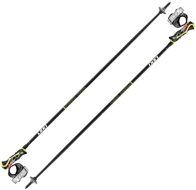 Ski Poles Leki Airfoil 3D Black/Pale Green/White 115 cm Ski Poles