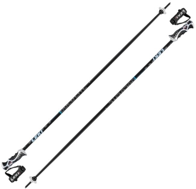 Bastões de esqui Leki Bold Lite S Black/Sapphire/White 115 cm Bastões de esqui