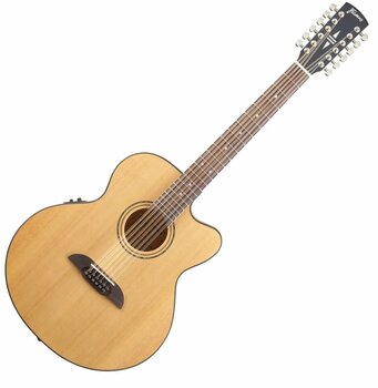 12-snarige elektrisch-akoestische gitaar Framus FJ-14-SMV Vintage Transparent Satin Natural Tinted - 1