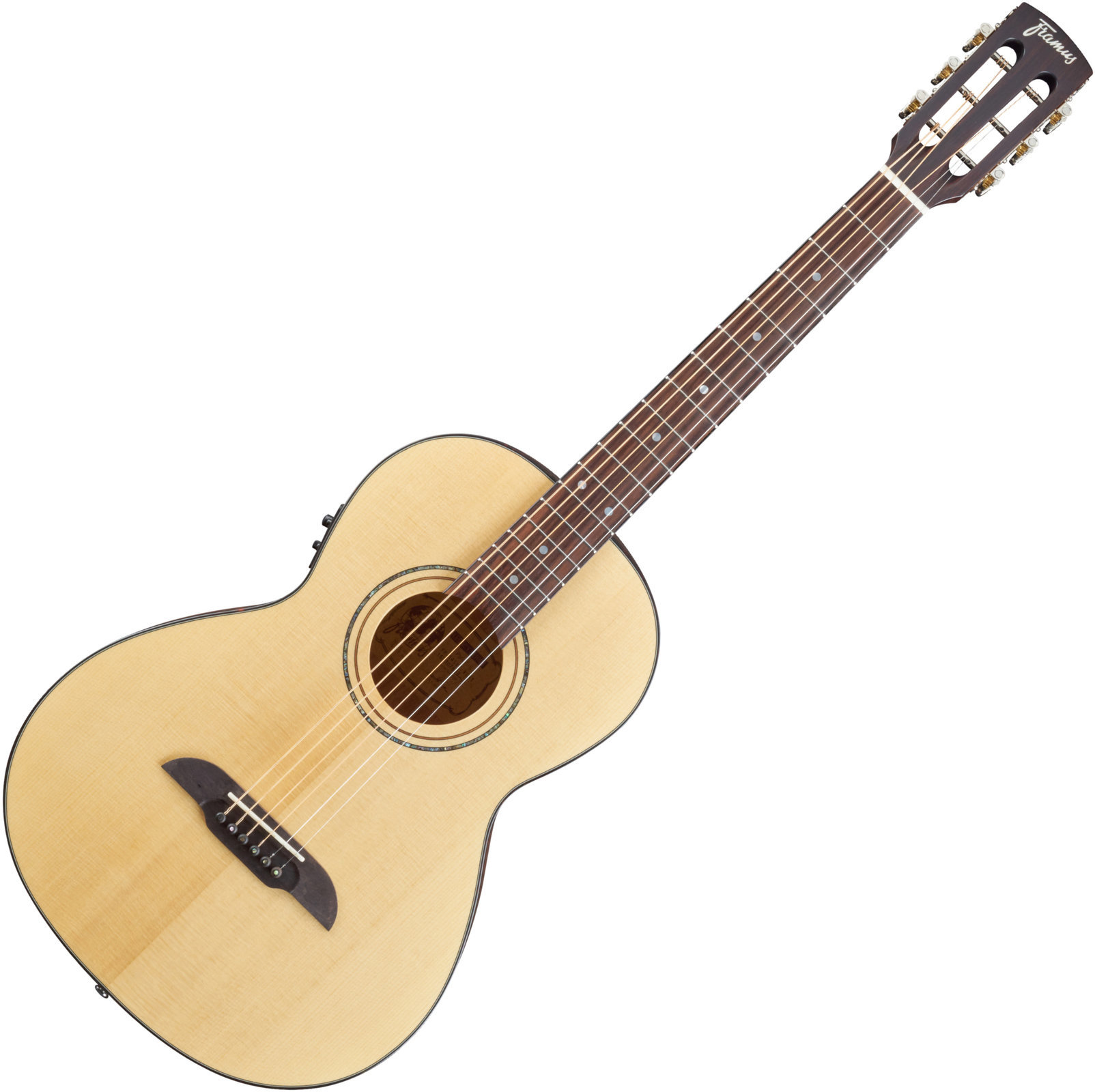 Electro-acoustic guitar Framus FP 14 SV VSNT E Vintage Transparent Satin Natural Tinted