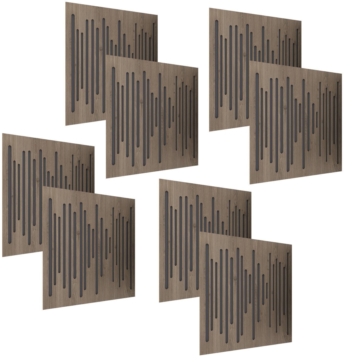Absorpční panel dřevěný Vicoustic Wavewood Ultra Lite Brown Oak