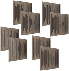 Absorpční dřevěný panel Vicoustic Wavewood Ultra Lite Brown Oak Absorpční dřevěný panel