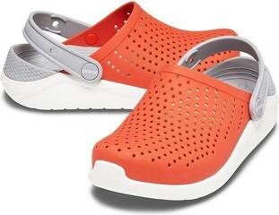 Crocs Kid's LiteRide Clog Tangerine/White 37-38 Crocs Kid's LiteRide Clog Tangerine/White 37-38