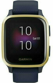 Смарт часовници Garmin VENU SQ Music Navy/Light Gold - 1