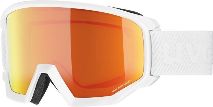 Gafas de esquí UVEX Athletic CV Ski White/Mirror Orange/CV Green Gafas de esquí