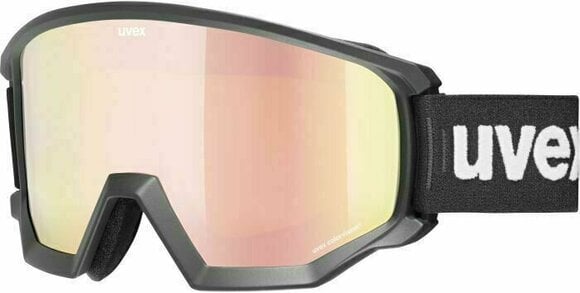Skidglasögon UVEX Athletic CV Ski Black Mat/Mirror Rose/CV Orange Skidglasögon - 1