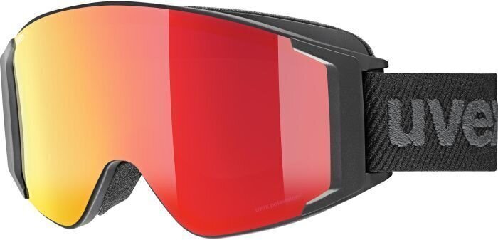Masques de ski UVEX g.gl 3000 TOP Black Mat/Mirror Red/Polavision Masques de ski