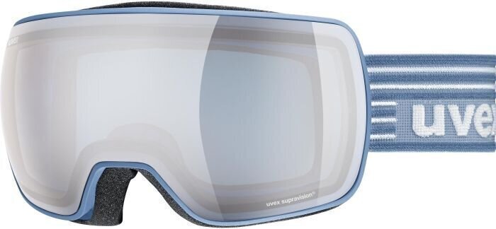 Okulary narciarskie UVEX Compact FM Lagune Mat/Mirror Silver Okulary narciarskie (Jak nowe)