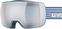 Okulary narciarskie UVEX Compact FM Lagune Mat/Mirror Silver Okulary narciarskie (Jak nowe)