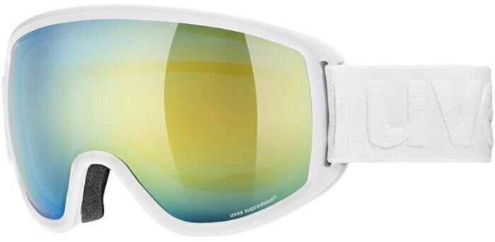 Ski Brillen UVEX Topic FM Spheric White Mat/Mirror Orange Blue Ski Brillen