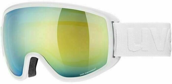 Ski Goggles UVEX Topic FM Spheric White Mat/Mirror Orange Blue Ski Goggles - 1