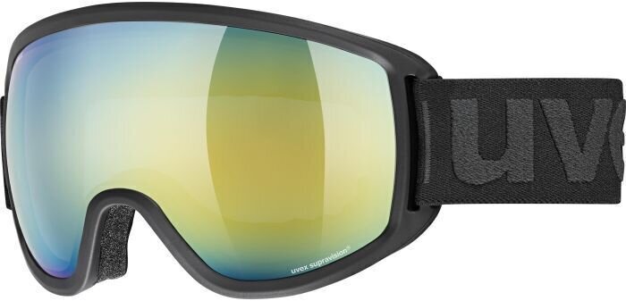 Óculos de esqui UVEX Topic FM Spheric Black Mat/Mirror Orange Blue Óculos de esqui