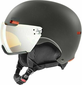 Ski Helmet UVEX Hlmt 500 Visor Grey Mat 52-55 cm Ski Helmet - 1