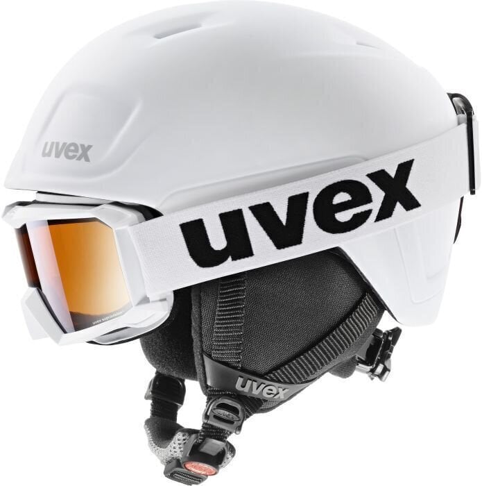 Kask narciarski UVEX Heyya Pro Set White Black Mat 51-55 cm Kask narciarski