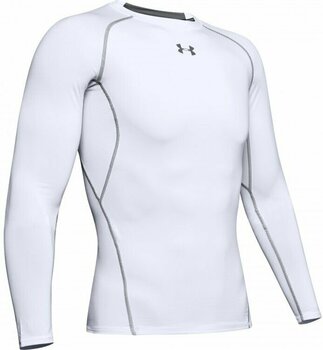 Under Armour HeatGear Long Sleeve Compression Shirt, Men's White
