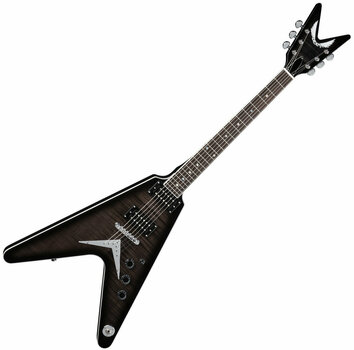 Gitara elektryczna Dean Guitars V 79 Flame Top- Trans Black - 1