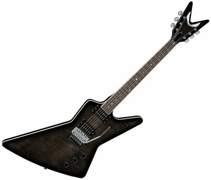 Guitare électrique Dean Guitars Z 79 Floyd Flame Top- Trans Black - 1