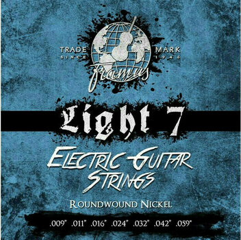 Struny pro elektrickou kytaru Framus Blue Label 7-string Light 009-059 - 1