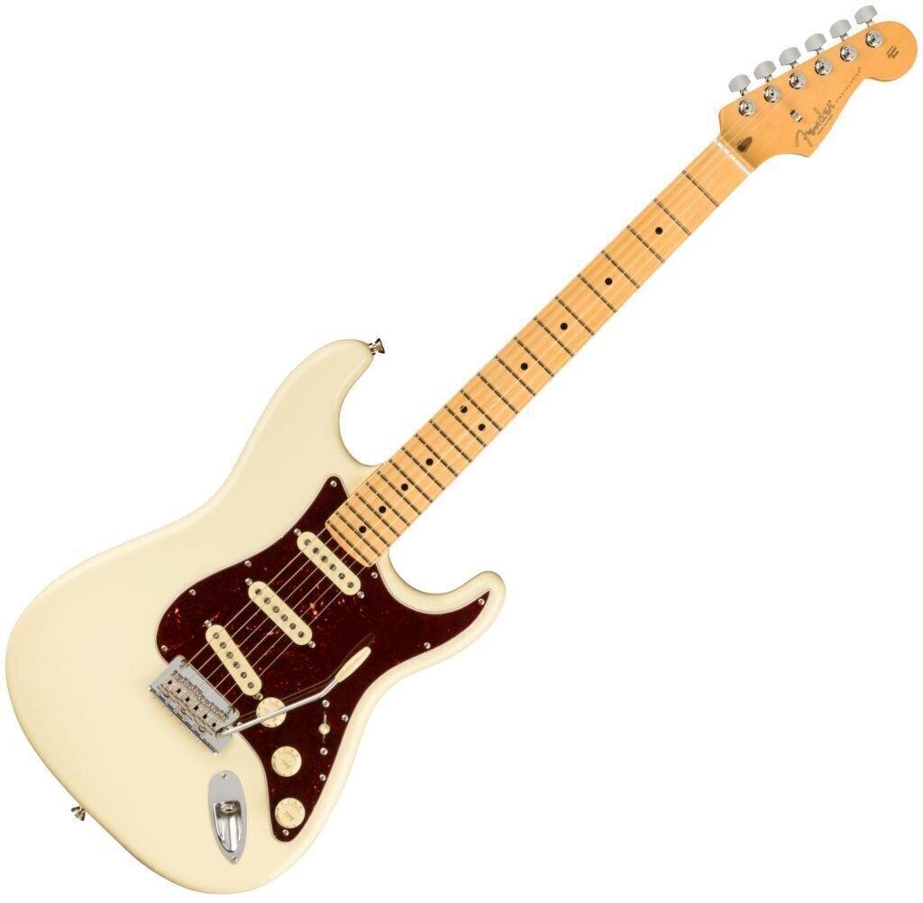 Elektriska gitarrer Fender American Professional II Stratocaster MN Olympic White