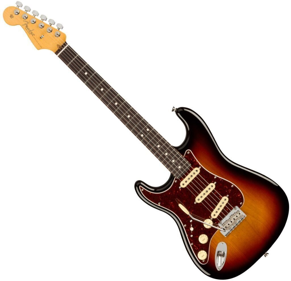 Elektrische gitaar Fender American Professional II Stratocaster RW LH 3-Tone Sunburst (Zo goed als nieuw)