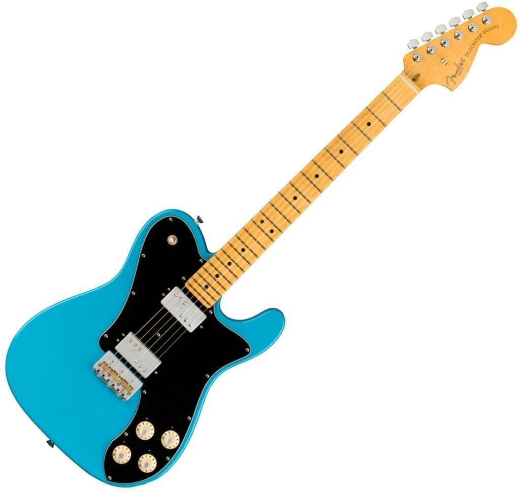 Electric guitar Fender American Professional II Telecaster Deluxe MN Miami Blue