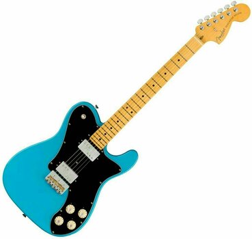 Electric guitar Fender American Professional II Telecaster Deluxe MN Miami Blue - 1