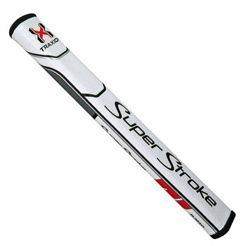 Grip Superstroke Traxion Flatso 3.0 Putter Grip White/Red/Grey - 1