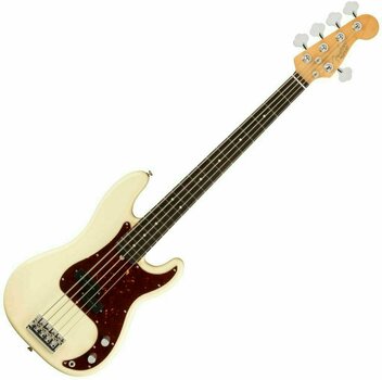 5-strunná baskytara Fender American Professional II Precision Bass V RW Olympic White - 1