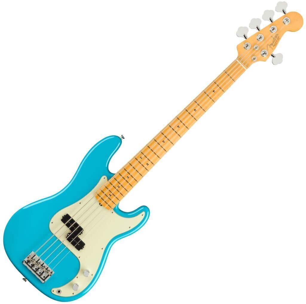 5-saitiger E-Bass, 5-Saiter E-Bass Fender American Professional II Precision Bass V MN Miami Blue