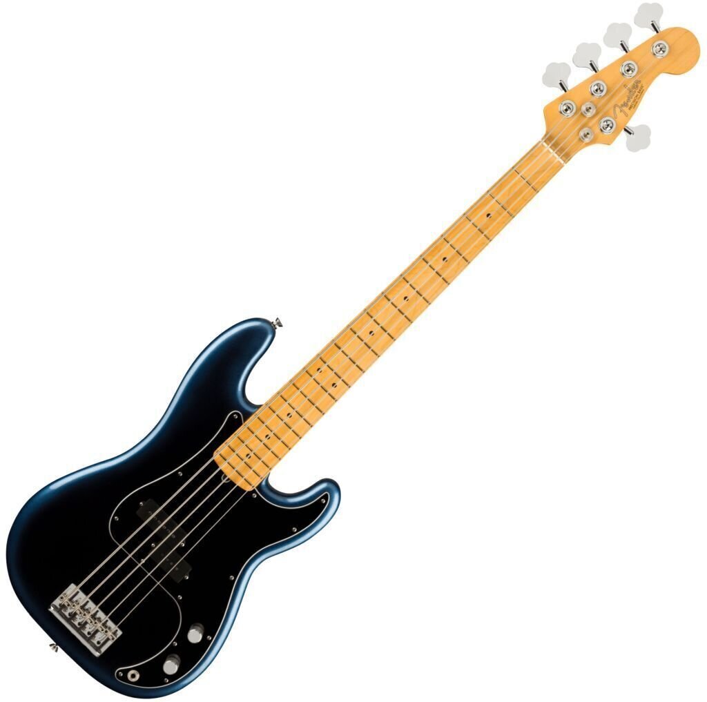 5-snarige basgitaar Fender American Professional II Precision Bass V MN Dark Night